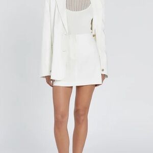 DISSH Sloan White Linen Blend Mini Skirt size 6